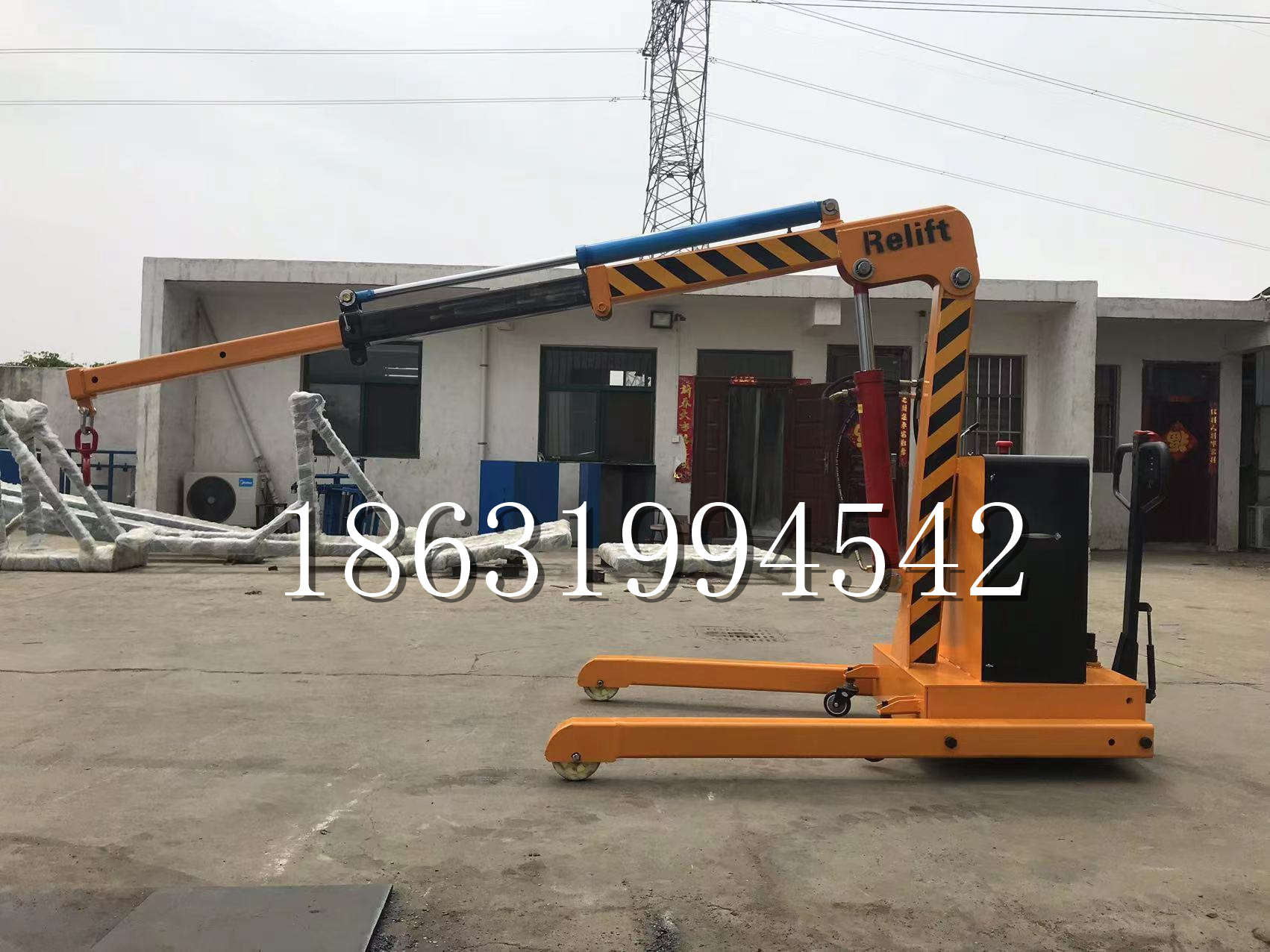 大埔区久征定做3吨三轮随车吊 农用园林绿化移树吊 平板工程用小吊机